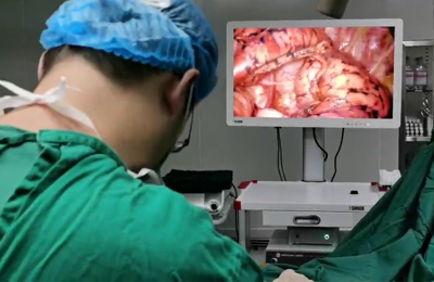 [Thoracoscopic surgery of thoracic surgery] 4K ultra-high definition thoracoscopy for radical resection of lung cancer
